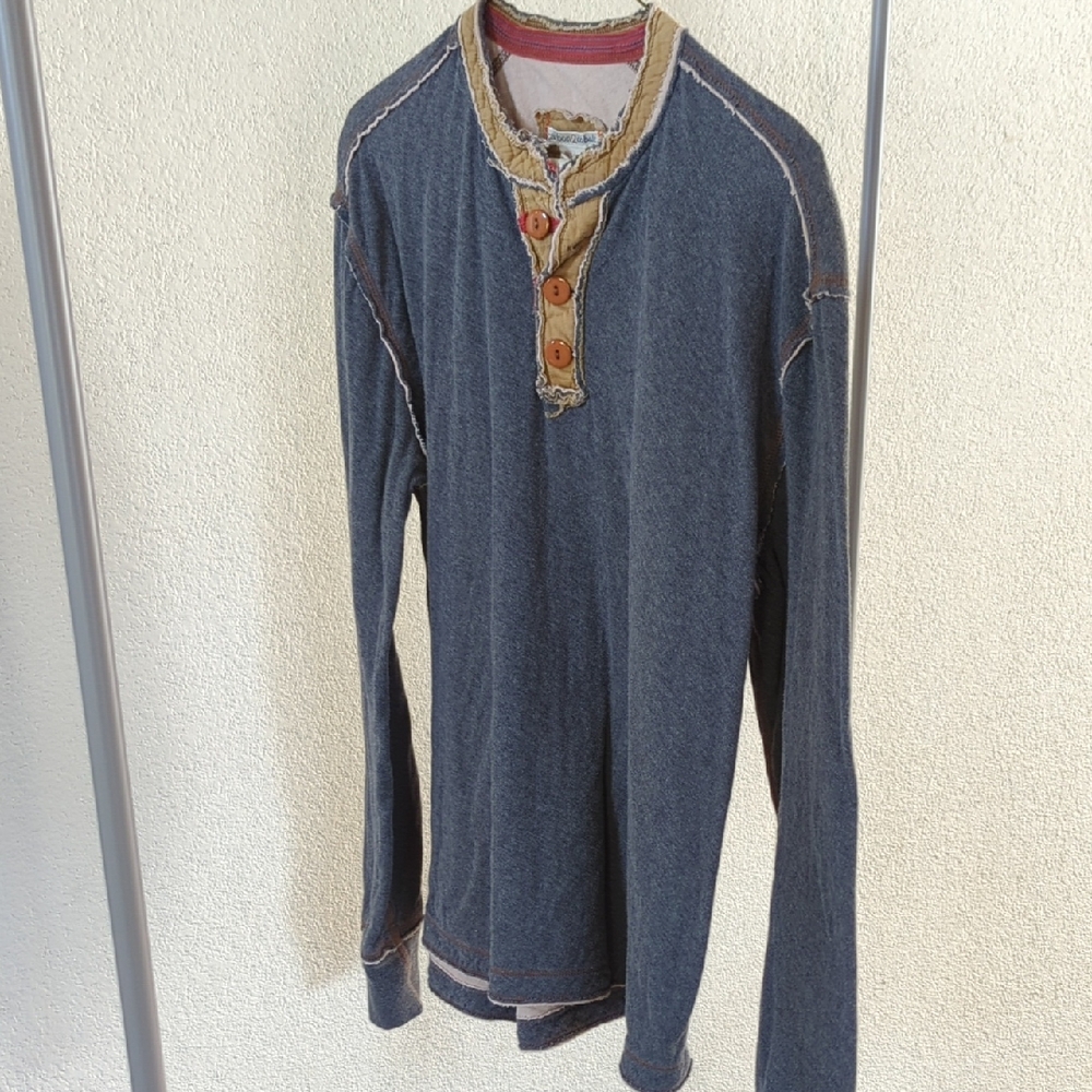 Men's Blue Long Sleeve Shirt